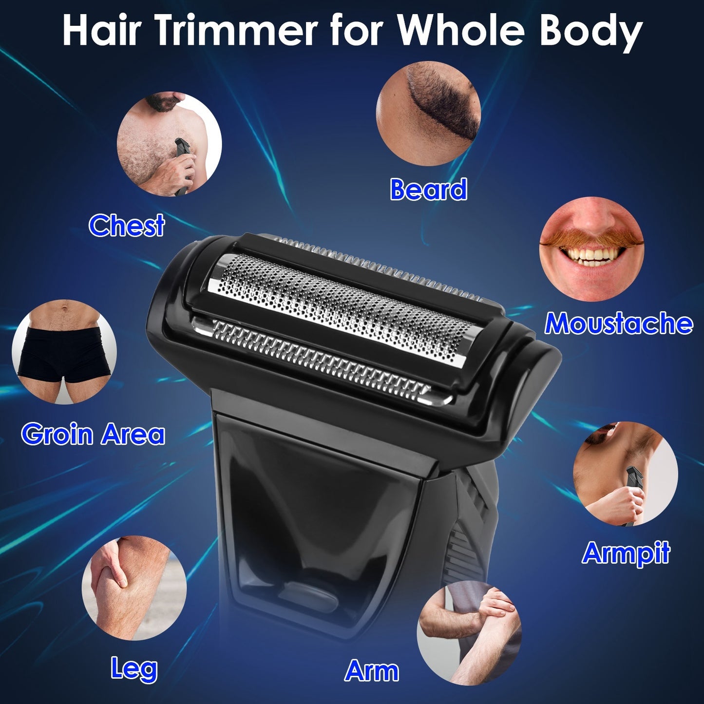 Two-in-One Digital Display Waterproof Trimmer