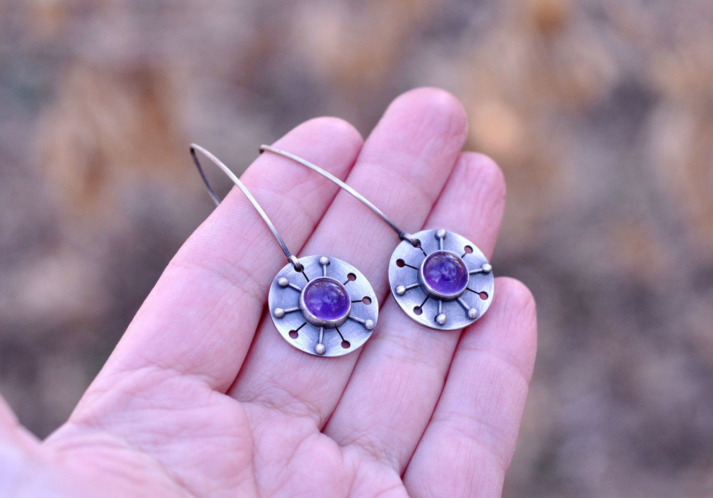 Retro Disc Earrings