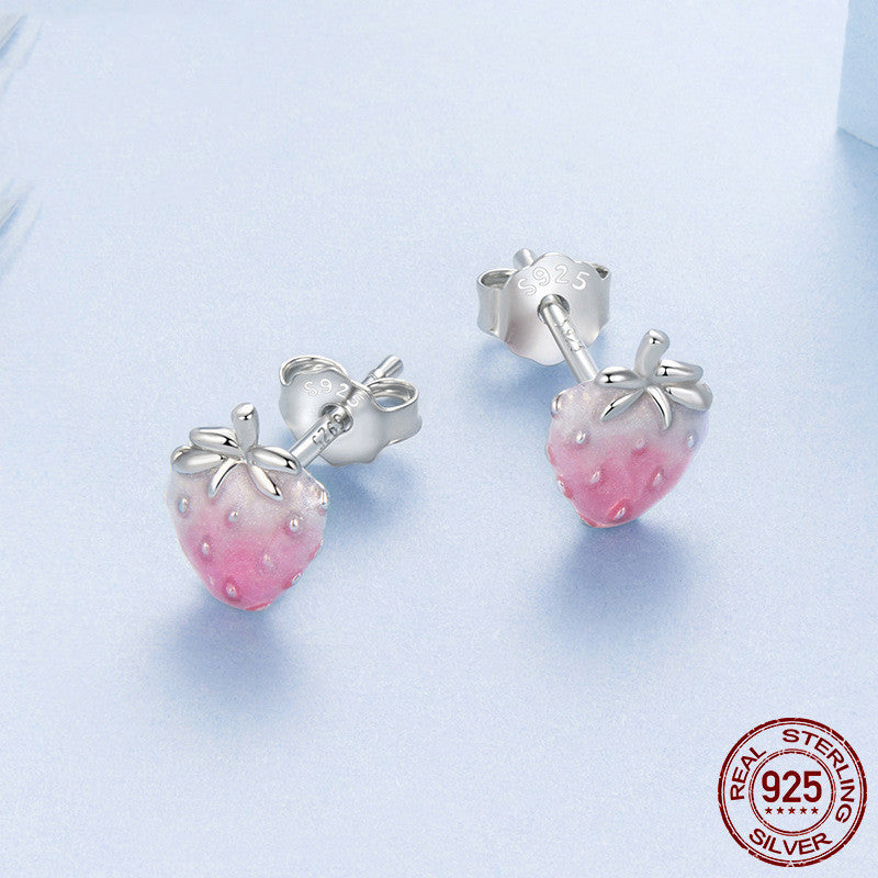 Strawberry Sweetness Stud Earrings