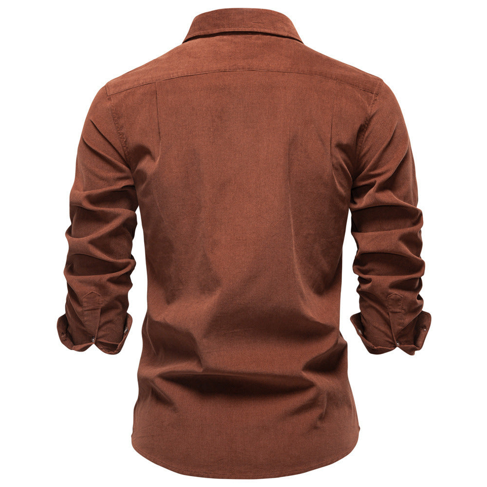 Men's Business Casual Long-Sleeve Shirt