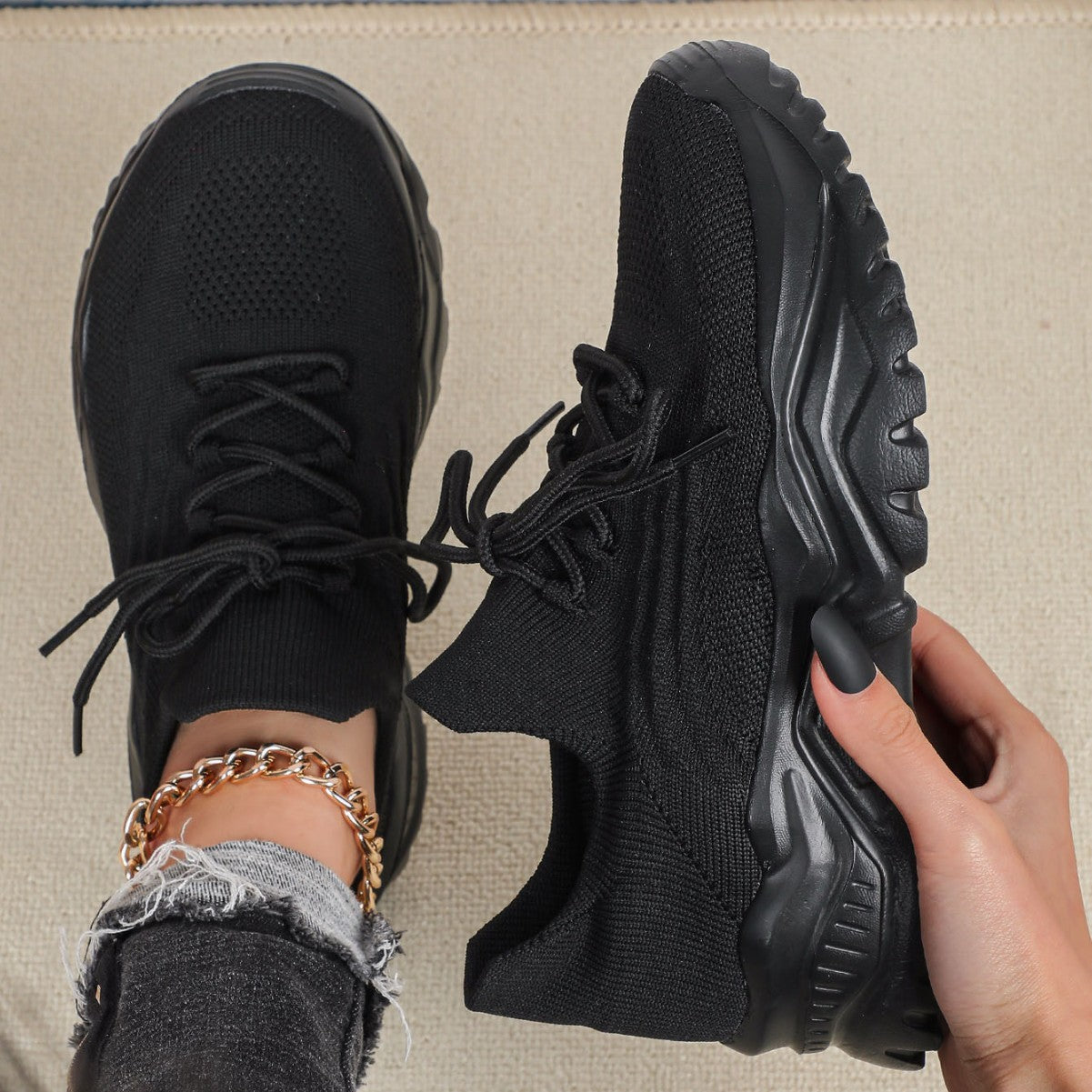 Breathable Sock Tennis Shoes