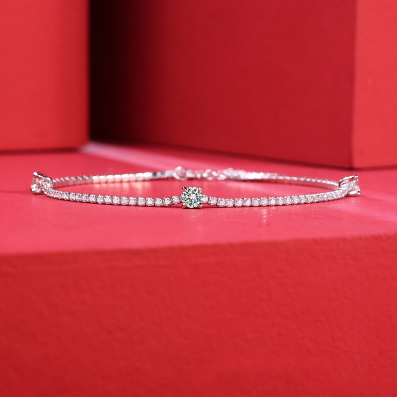 Sophisticated Moissanite Bracelet