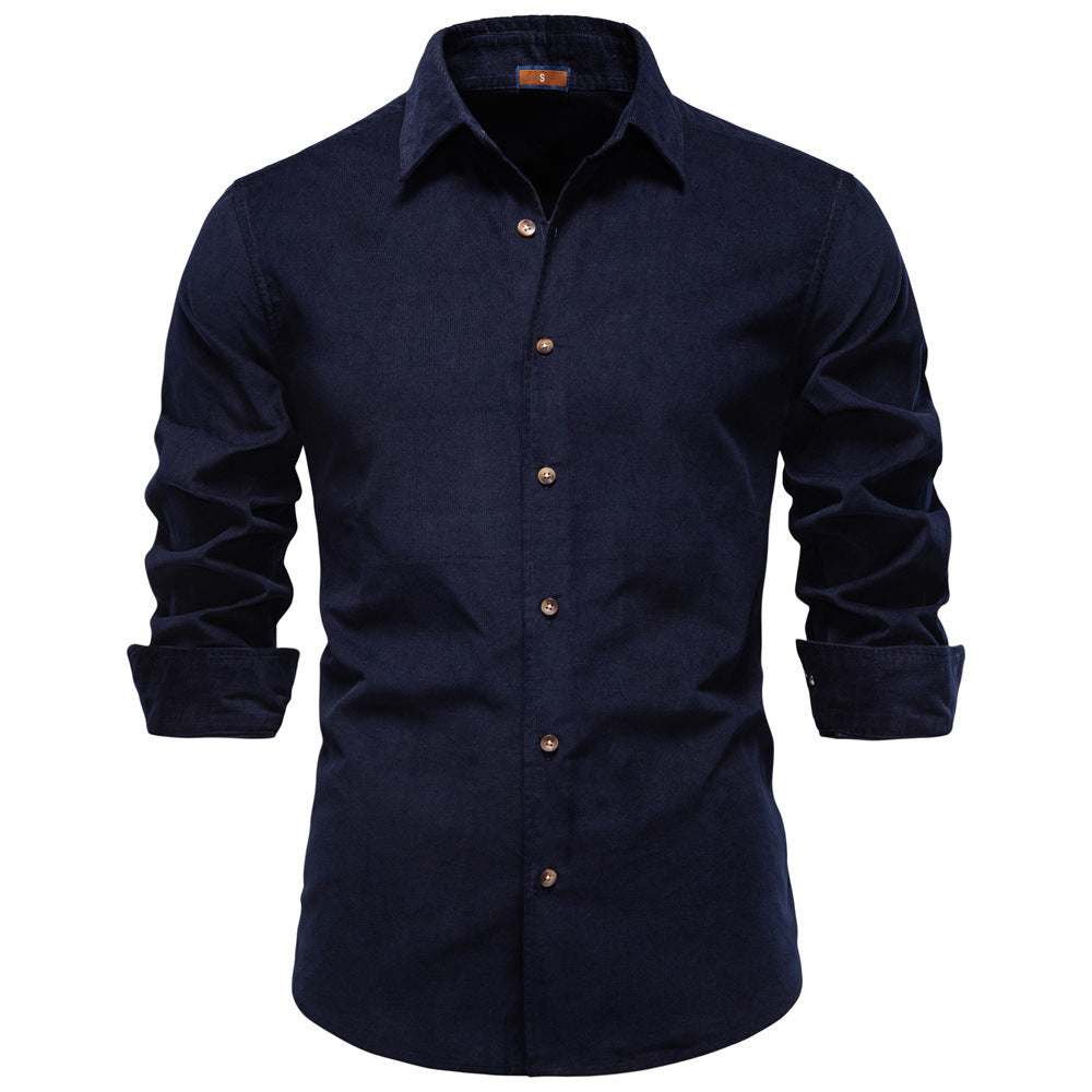 Men's Business Casual Long-Sleeve Shirt