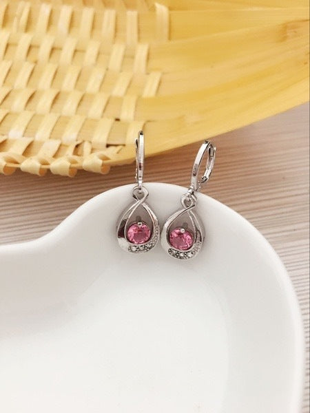 Everyday Wear Zircon Water Drop Earrings