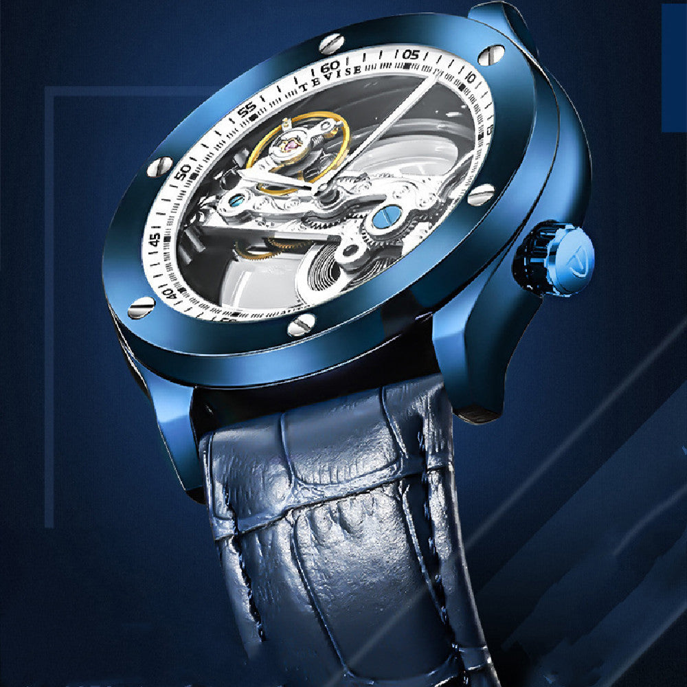 Men's Luxury Gear Wrist Watch 鈥?Bold and Stylish