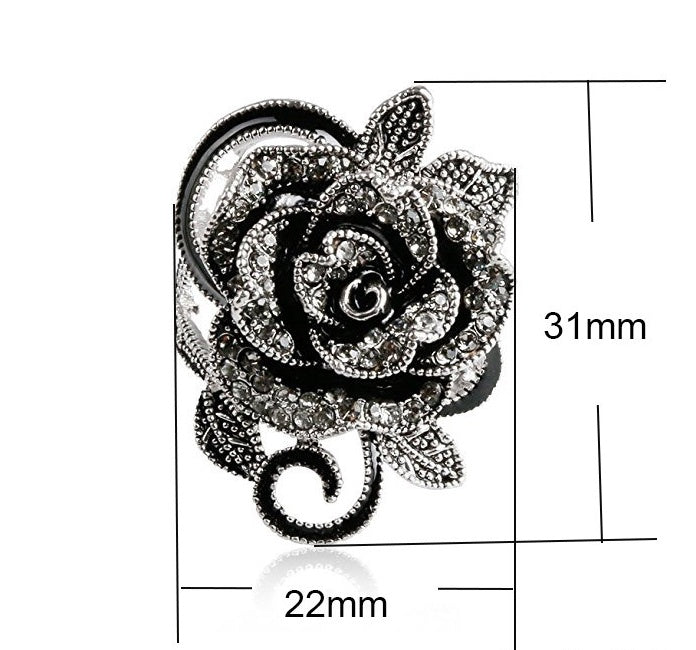 Vintage Look Rose Ring