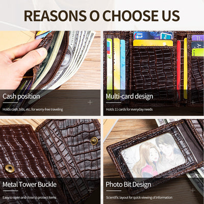 Men's Leather Gator Wallet