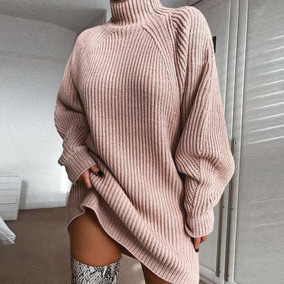 Turtleneck Sweater Dress