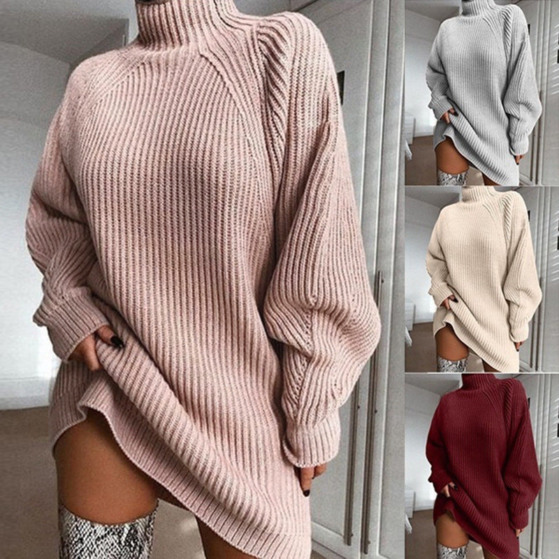 Turtleneck Sweater Dress