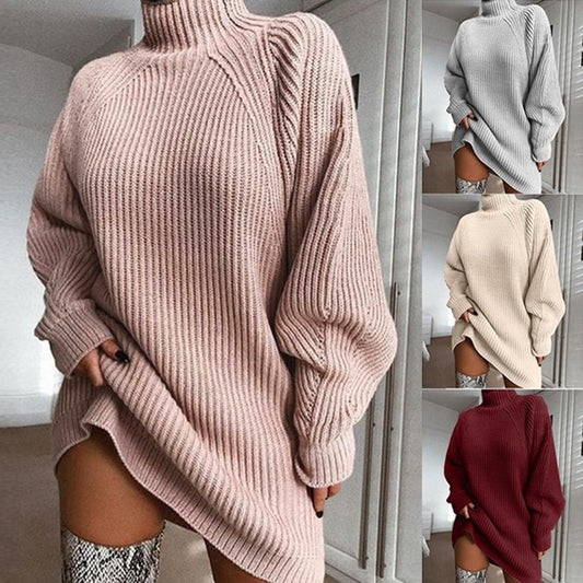 Turtleneck Sweater Dress
