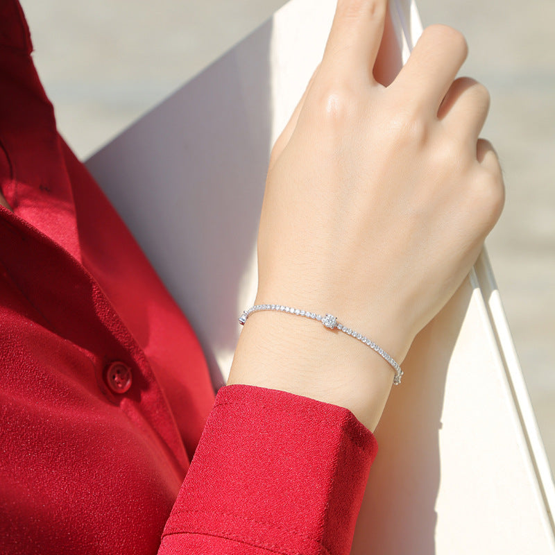 Sophisticated Moissanite Bracelet
