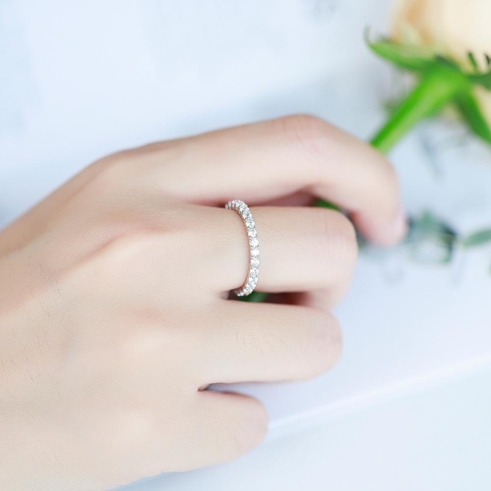 All Around Moissanite Diamond Ring