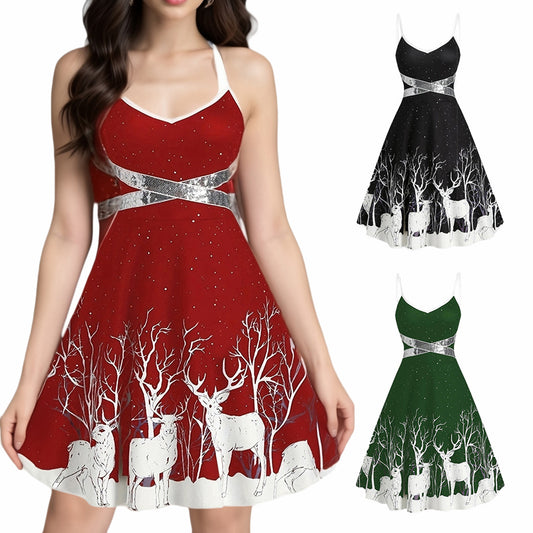 Reindeer Christmas Dress