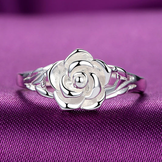Silver Rose Ring
