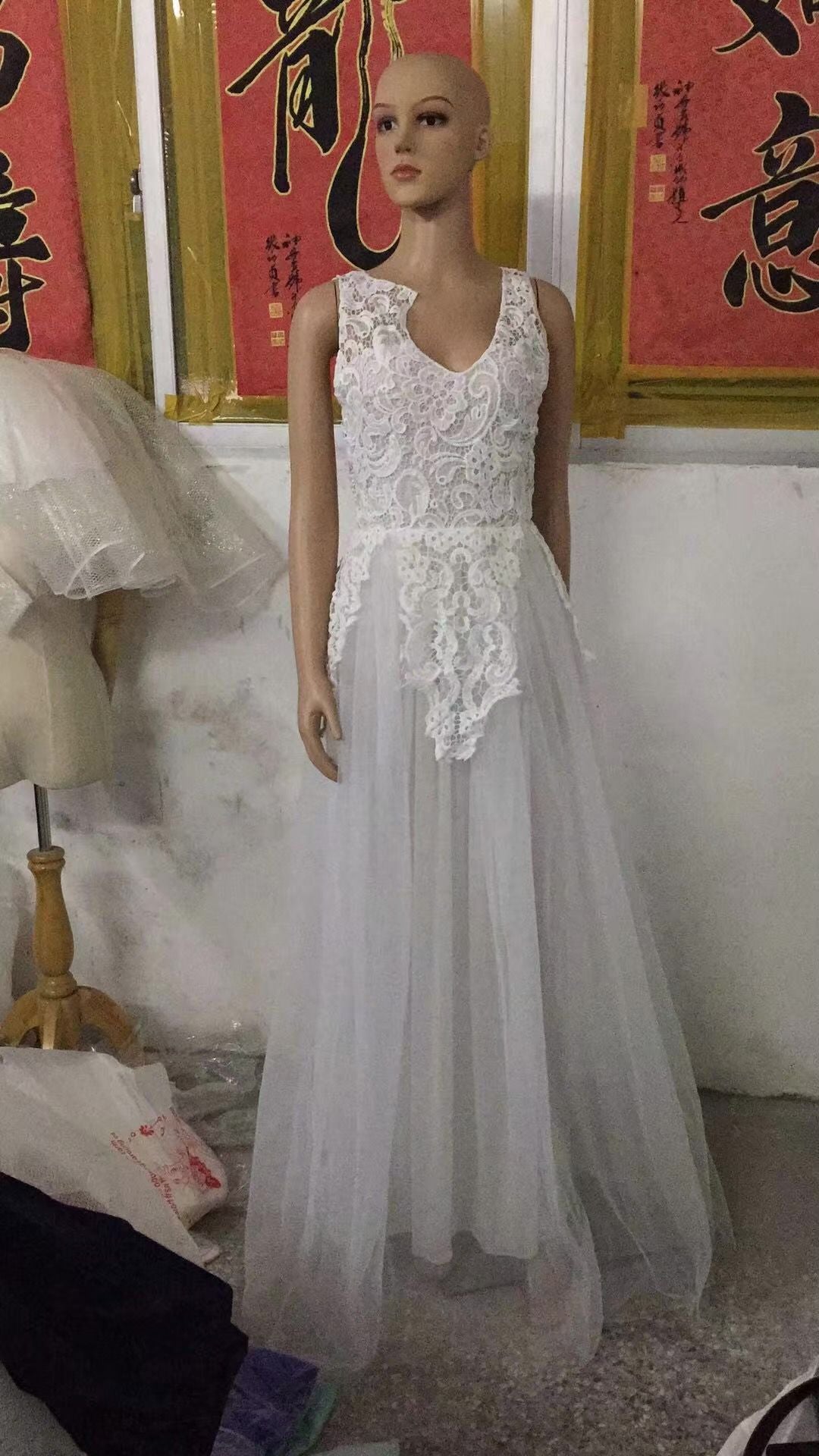 Flowers & Lace Gown