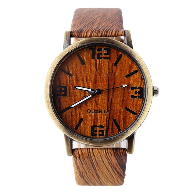 Men's Luxury Wooden Wrist Watch with Classic Analog Design