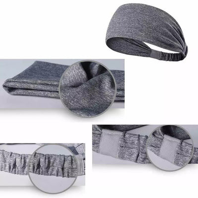 5-Pack Unisex Sports Fitness Headbands/Sweatbands