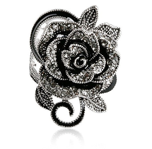 Vintage Look Rose Ring