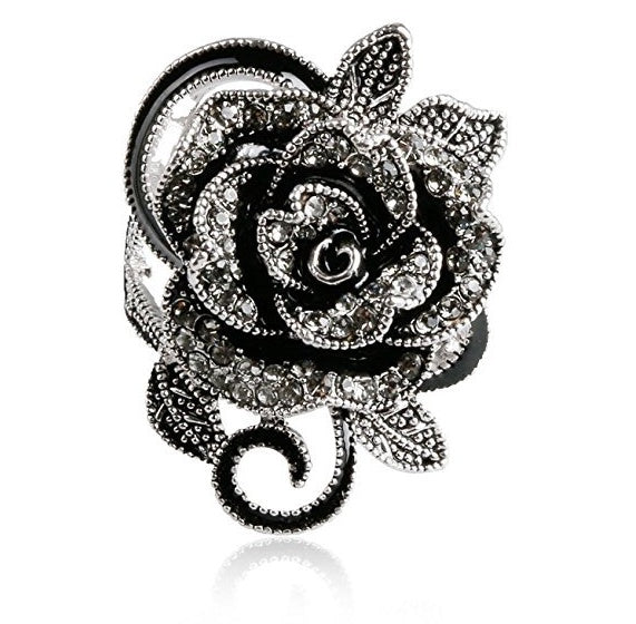 Vintage Look Rose Ring