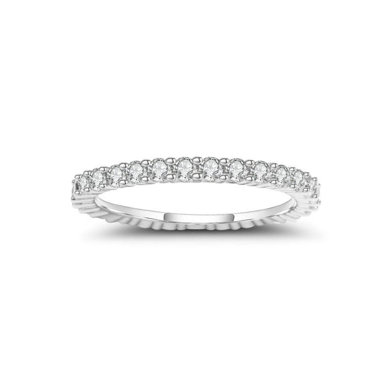 All Around Moissanite Diamond Ring