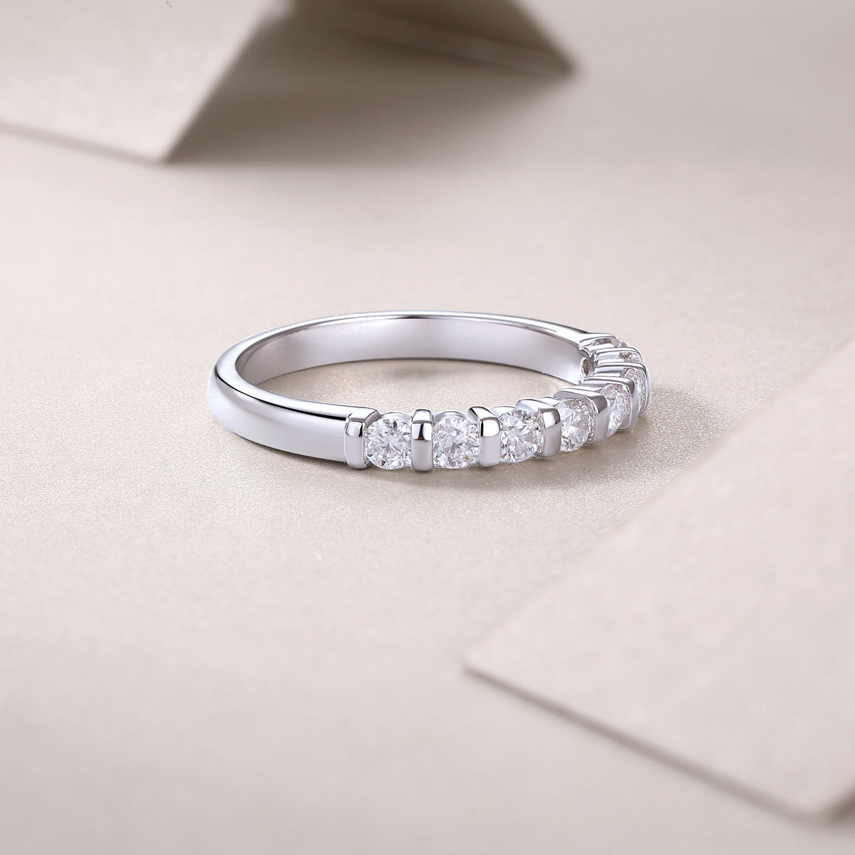 Lux Moissanite Silver Ring