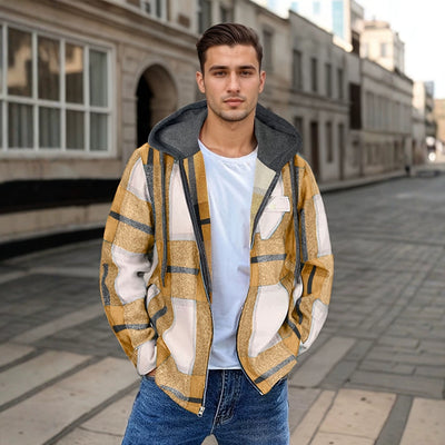 Flannel Hooded Jacket