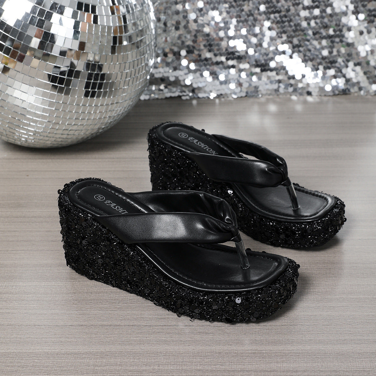 Shimmer Up Sandals
