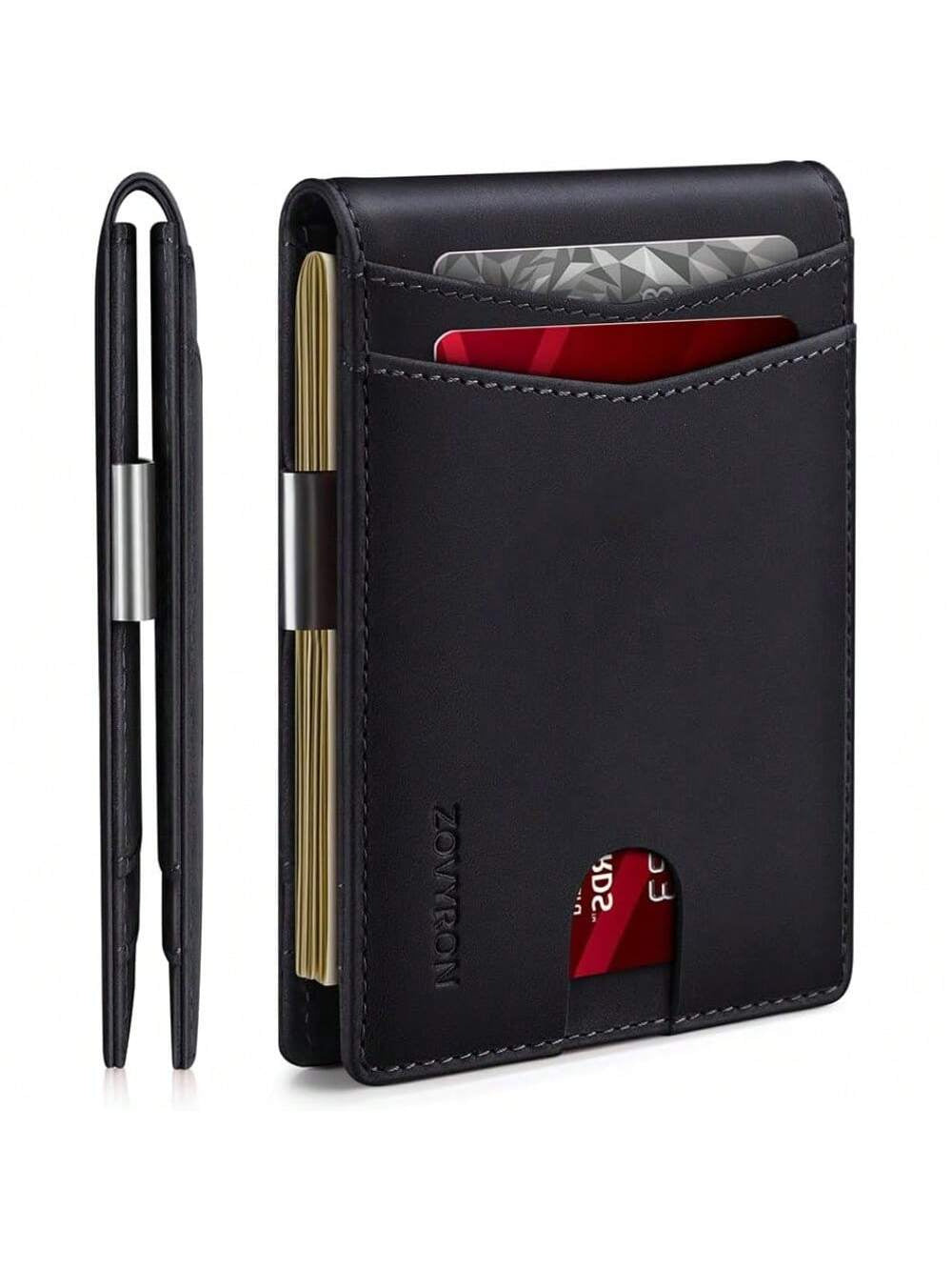 Slim Bifold Wallet with Money Clip