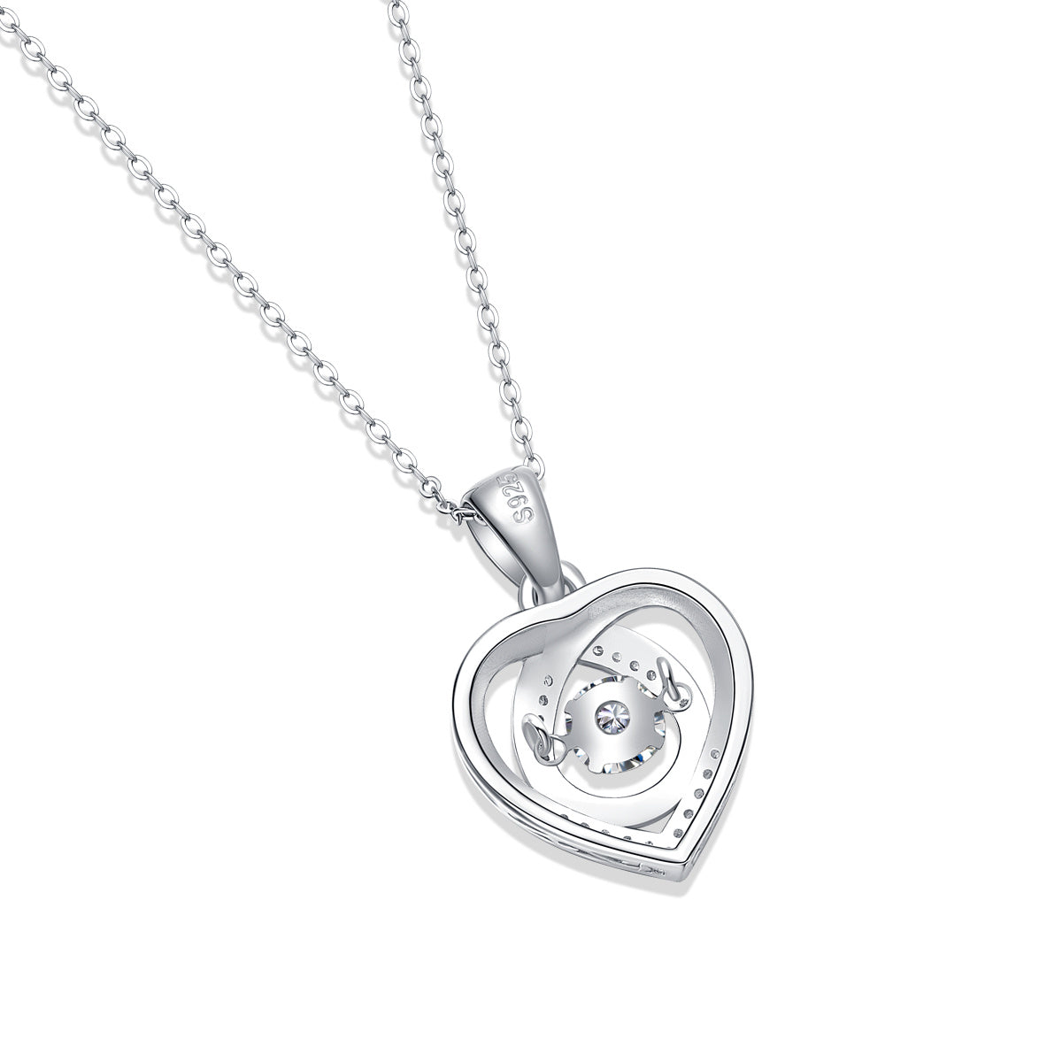 Moissanite Sterling Silver Necklace