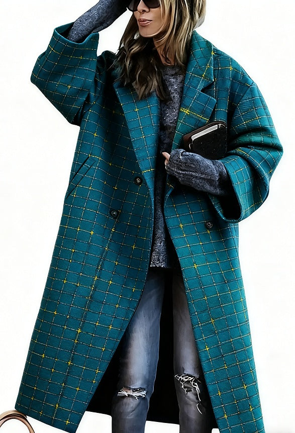 Boho Plaid Coat
