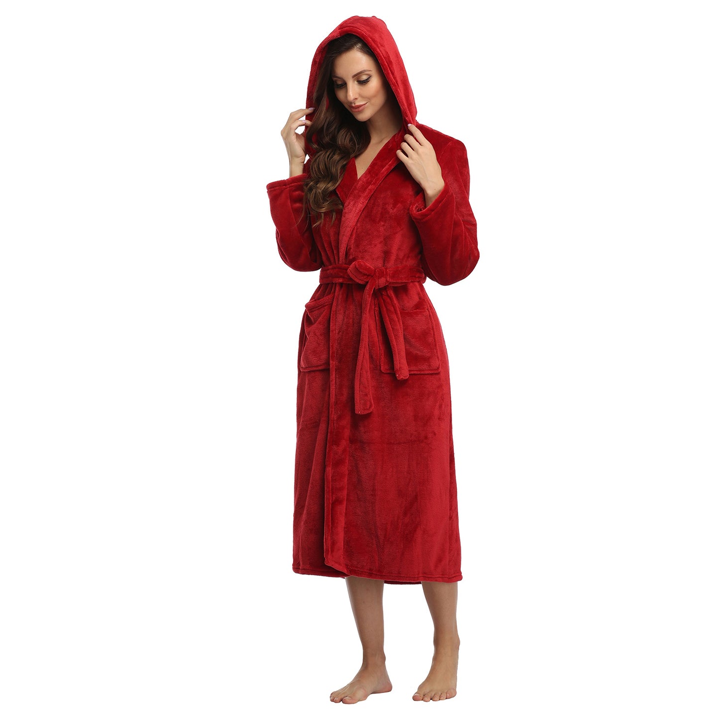 Ruby Red Fleece Robe