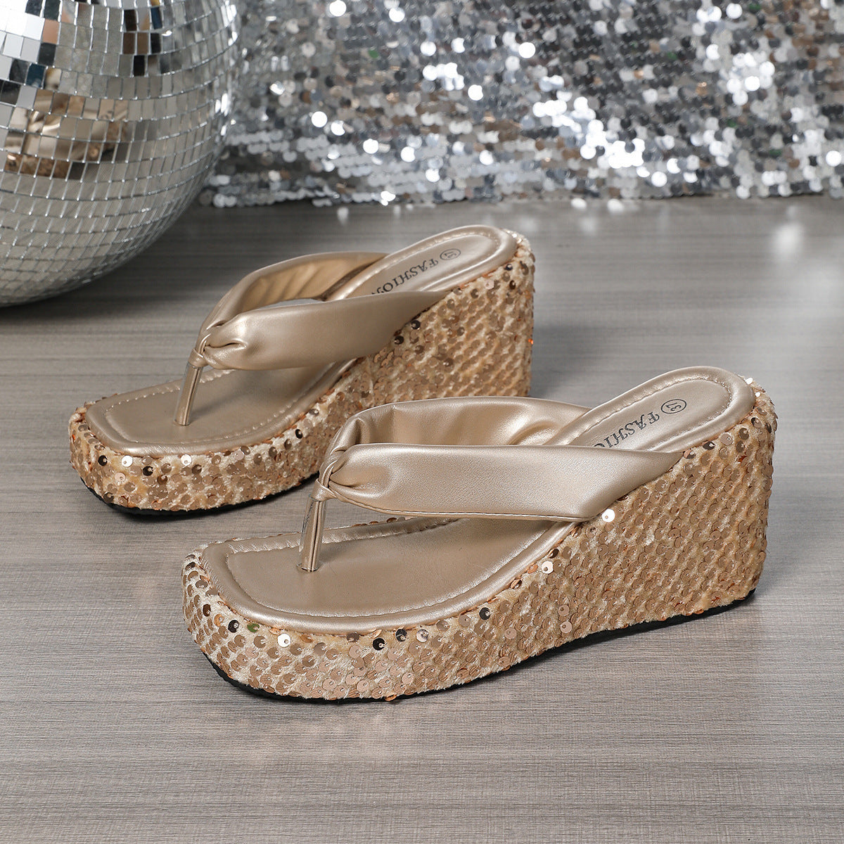Shimmer Up Sandals