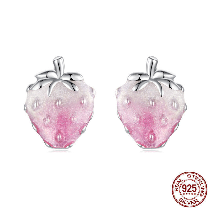 Strawberry Sweetness Stud Earrings