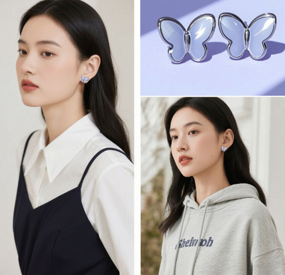 Light-emitting Butterfly Luminous Earrings