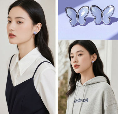 Light-emitting Butterfly Luminous Earrings