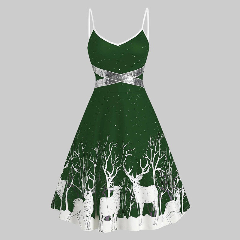 Reindeer Christmas Dress