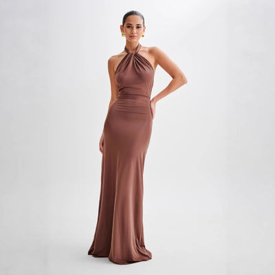 Luxury Full Length Halter Gown