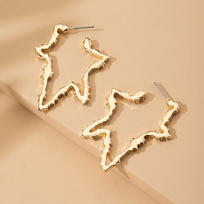 Gold Stars &Hearts Earrings