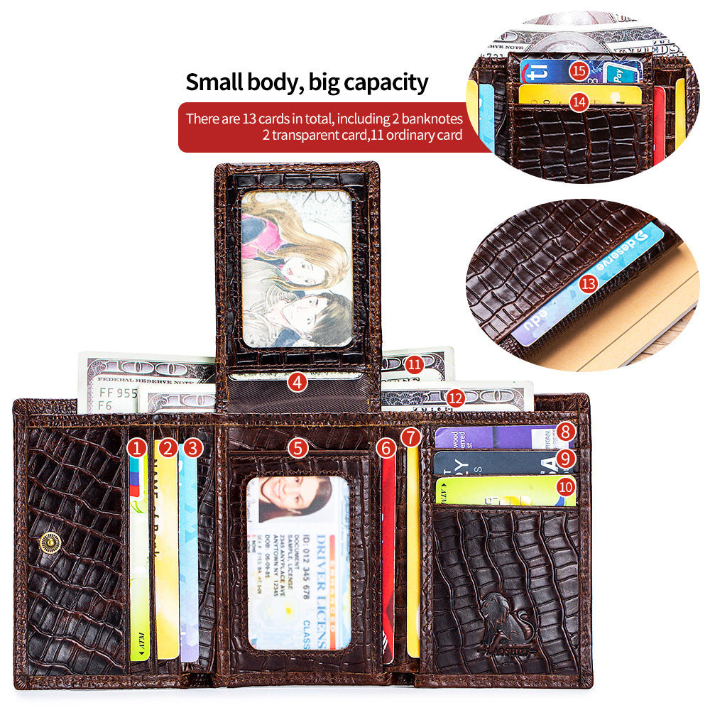 Men's Leather Gator Wallet