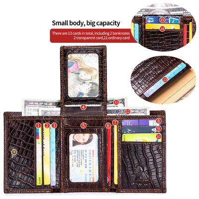 Men's Leather Gator Wallet