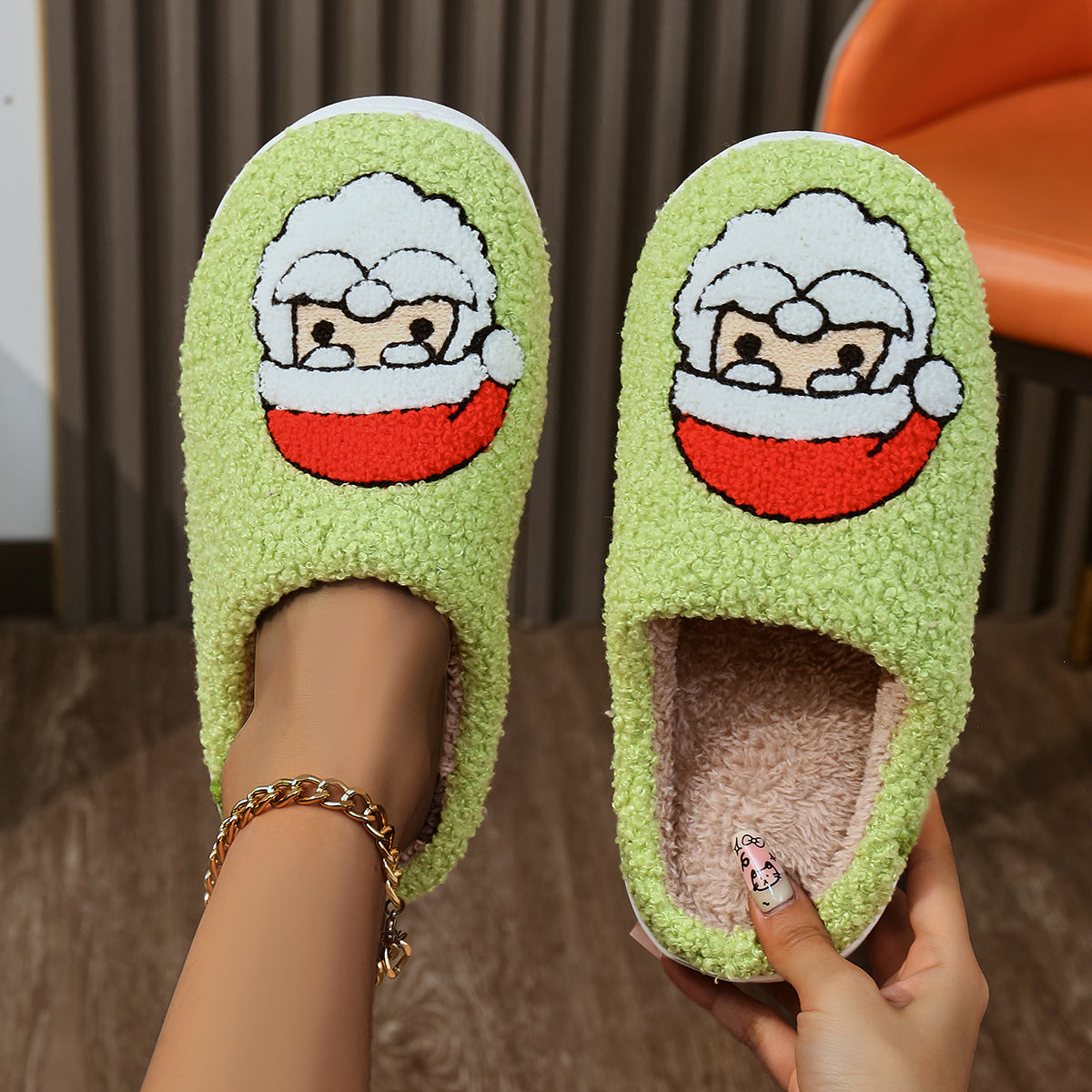 Christmas Fleece Slippers