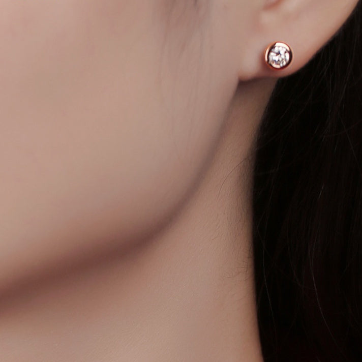 Stunning Moissanite stud Earrings S925 Silver