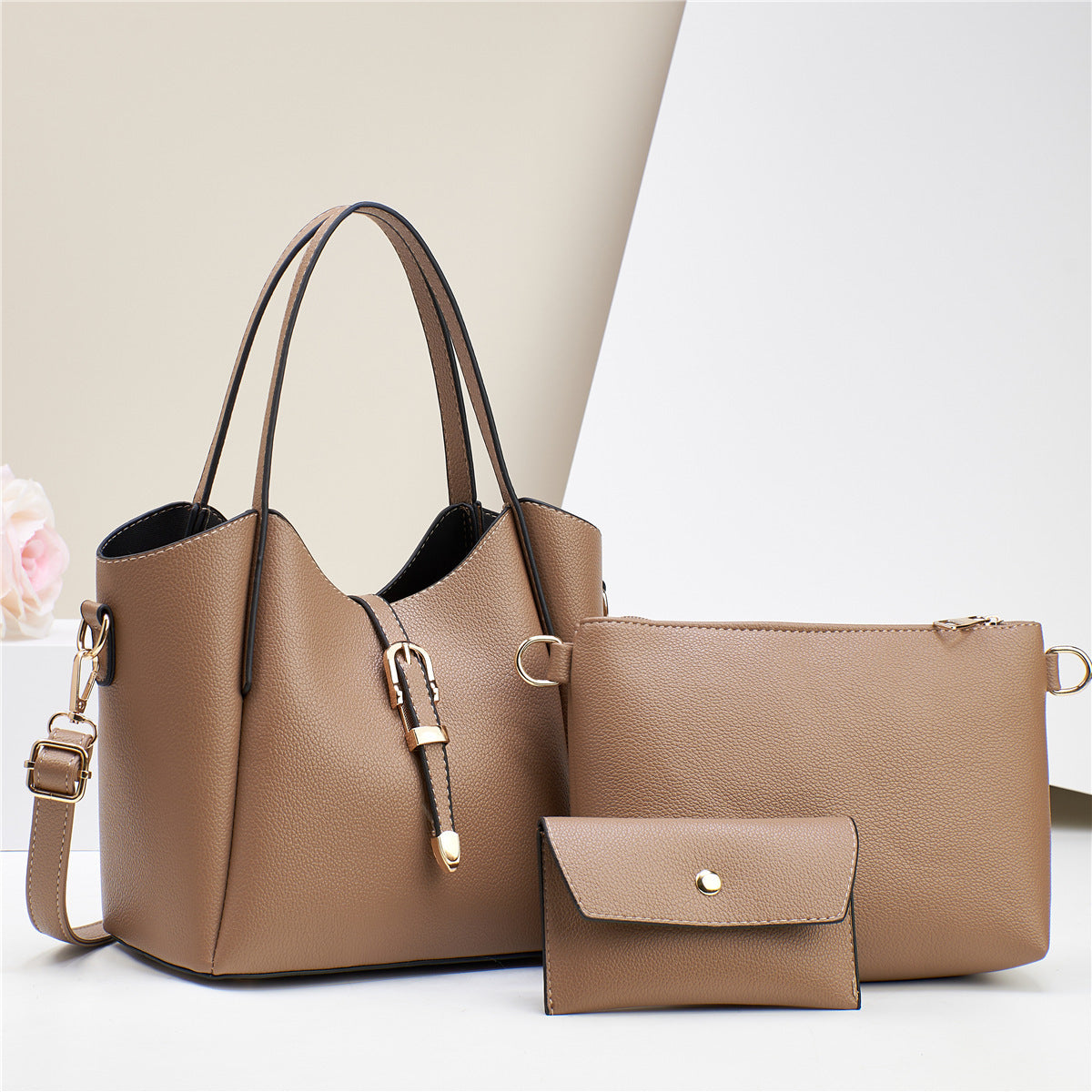 Simple & Elegant 3 Piece Bag Set