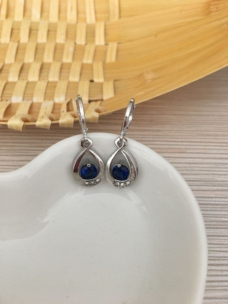 Everyday Wear Zircon Water Drop Earrings