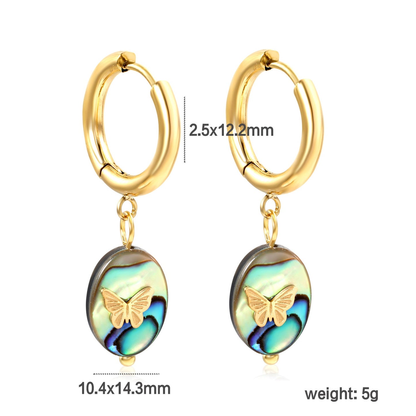 Elegant Abalone Shell Earrings