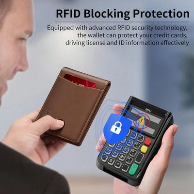 Slim Bifold Wallet with Money Clip