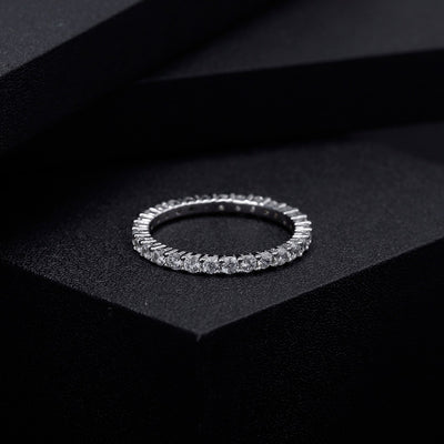 All Around Moissanite Diamond Ring
