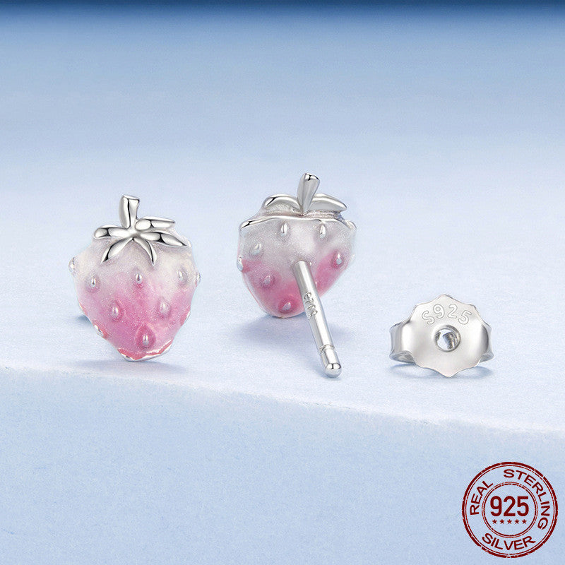 Strawberry Sweetness Stud Earrings