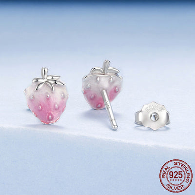 Strawberry Sweetness Stud Earrings
