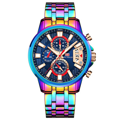 Waterproof Quartz Magic Color Shell Wrist Watch